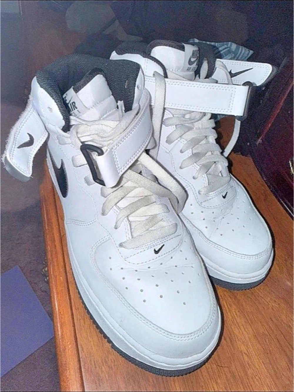 Nike Air Force 1 Mid '07 White Black Mid '07 Sneakers in White & Black